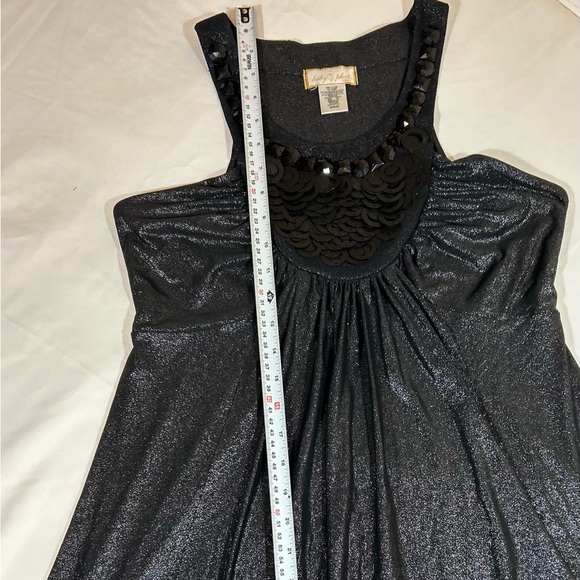 Baby Phat embroidered metallic silver dress Size Medium. Excellent condition. - Picture 5 of 11